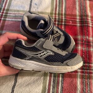 Saucony Kids Navy and Gray Sneakers
